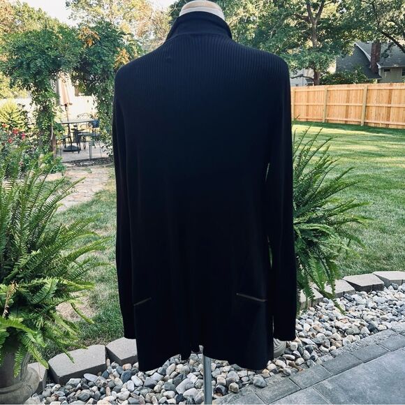 89th & Madison Black Open Cardigan Sweater size XL - Picture 4 of 6